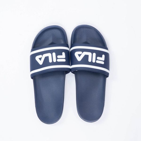 Fila slides outlet navy